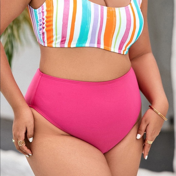🆕 NWT! Cupshe High Waisted Swim Bottoms size 2X - Picture 2 of 10